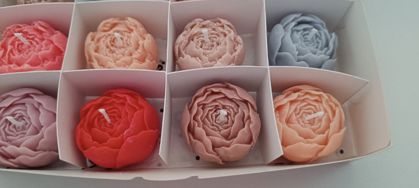 100% vegan candles gift box for home your decor ideas, beautiful peonies
