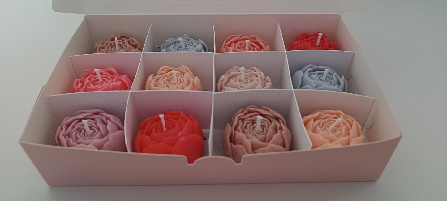 100% vegan candles gift box for home your decor ideas, beautiful peonies