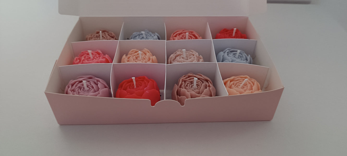 100% vegan candles gift box for home your decor ideas, beautiful peonies