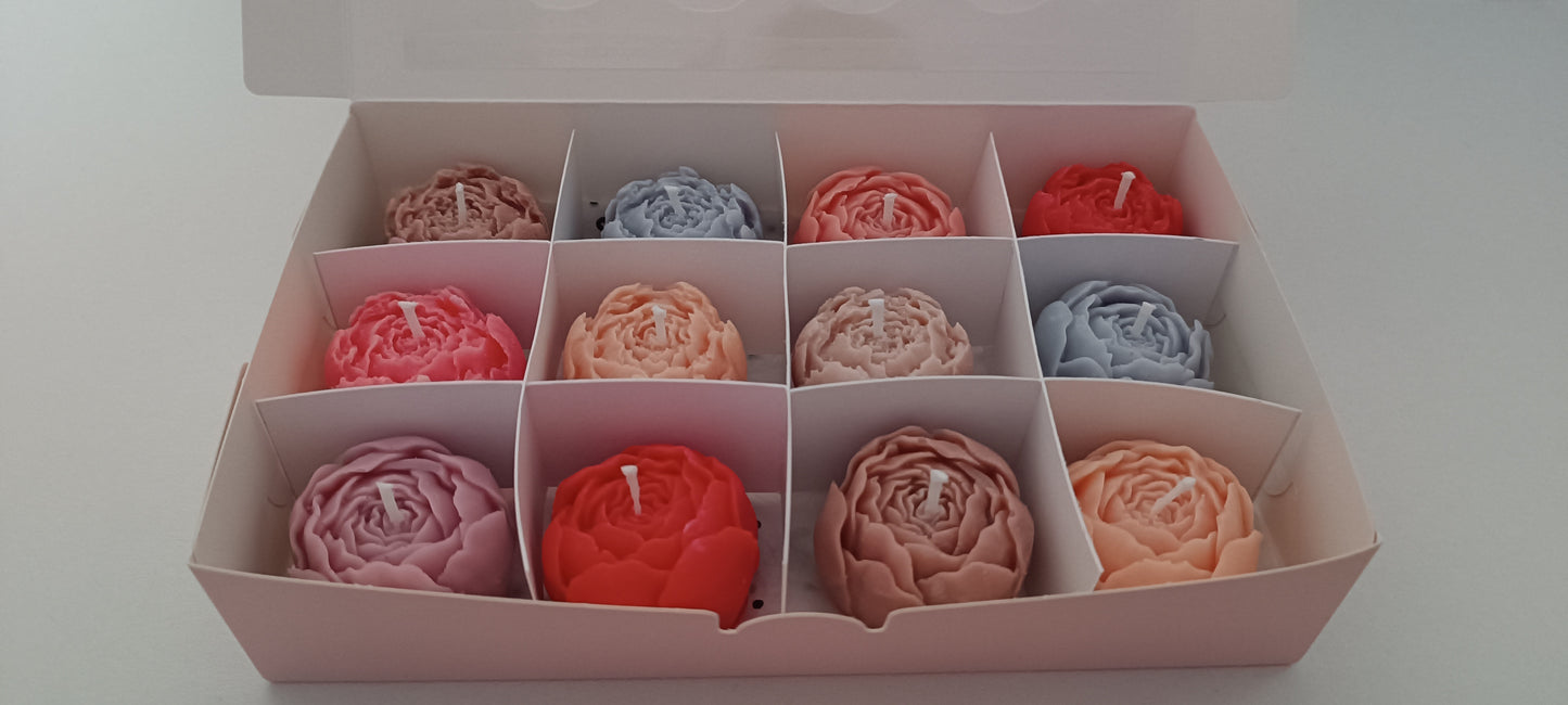 100% vegan candles gift box for home your decor ideas, beautiful peonies