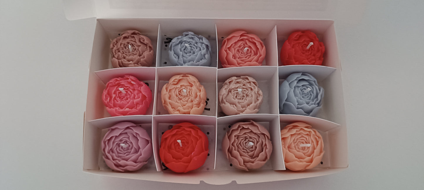 100% vegan candles gift box for home your decor ideas, beautiful peonies