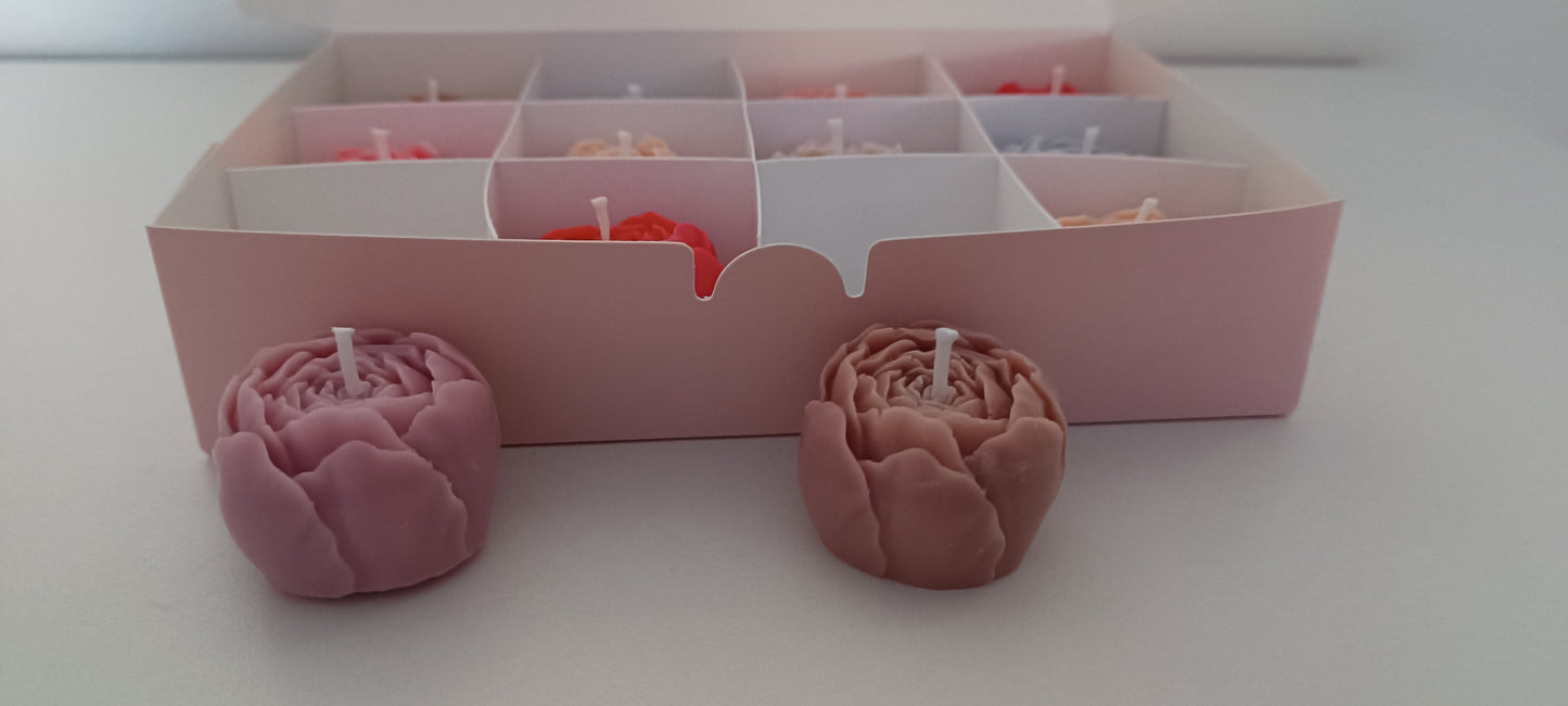 100% vegan candles gift box for home your decor ideas, beautiful peonies