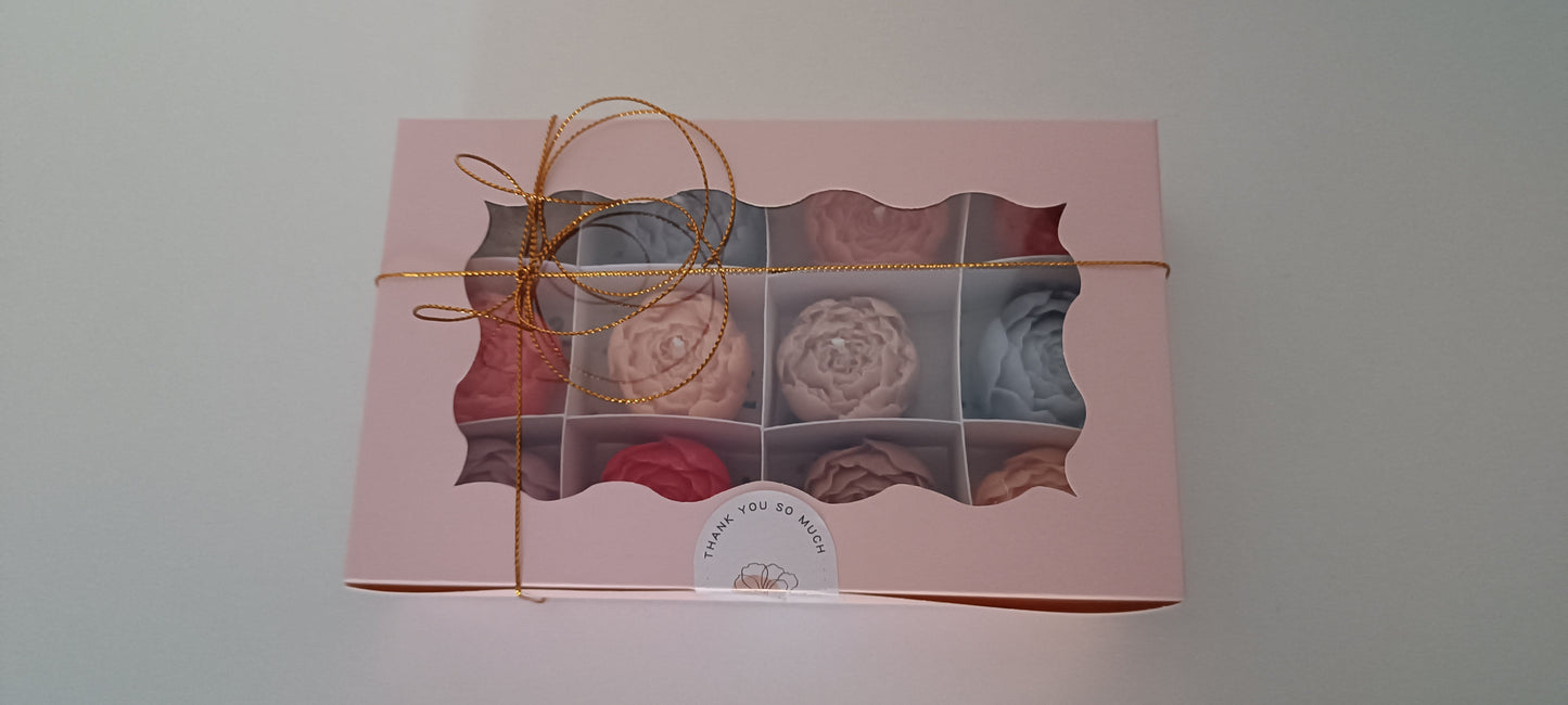 100% vegan candles gift box for home your decor ideas, beautiful peonies