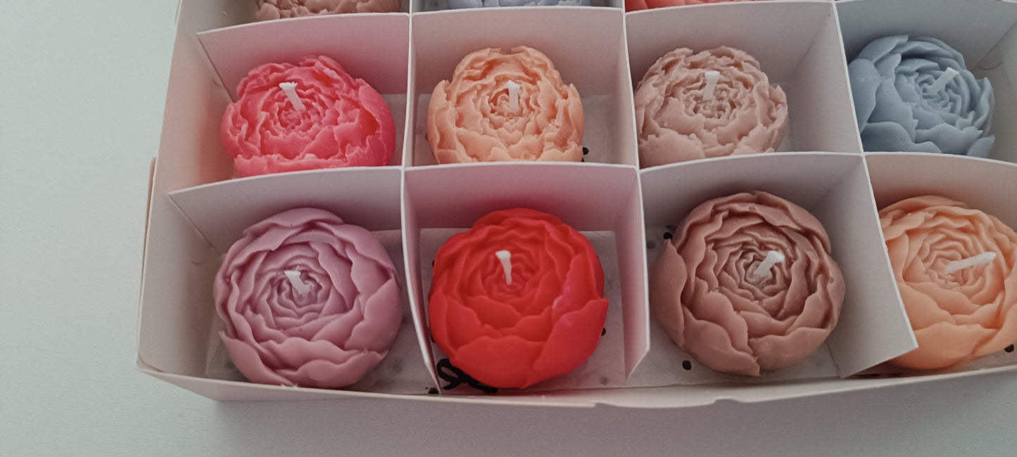 100% vegan candles gift box for home your decor ideas, beautiful peonies