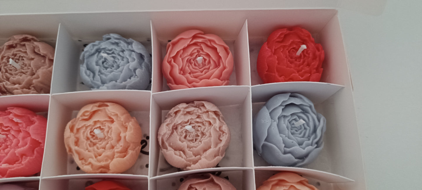 100% vegan candles gift box for home your decor ideas, beautiful peonies