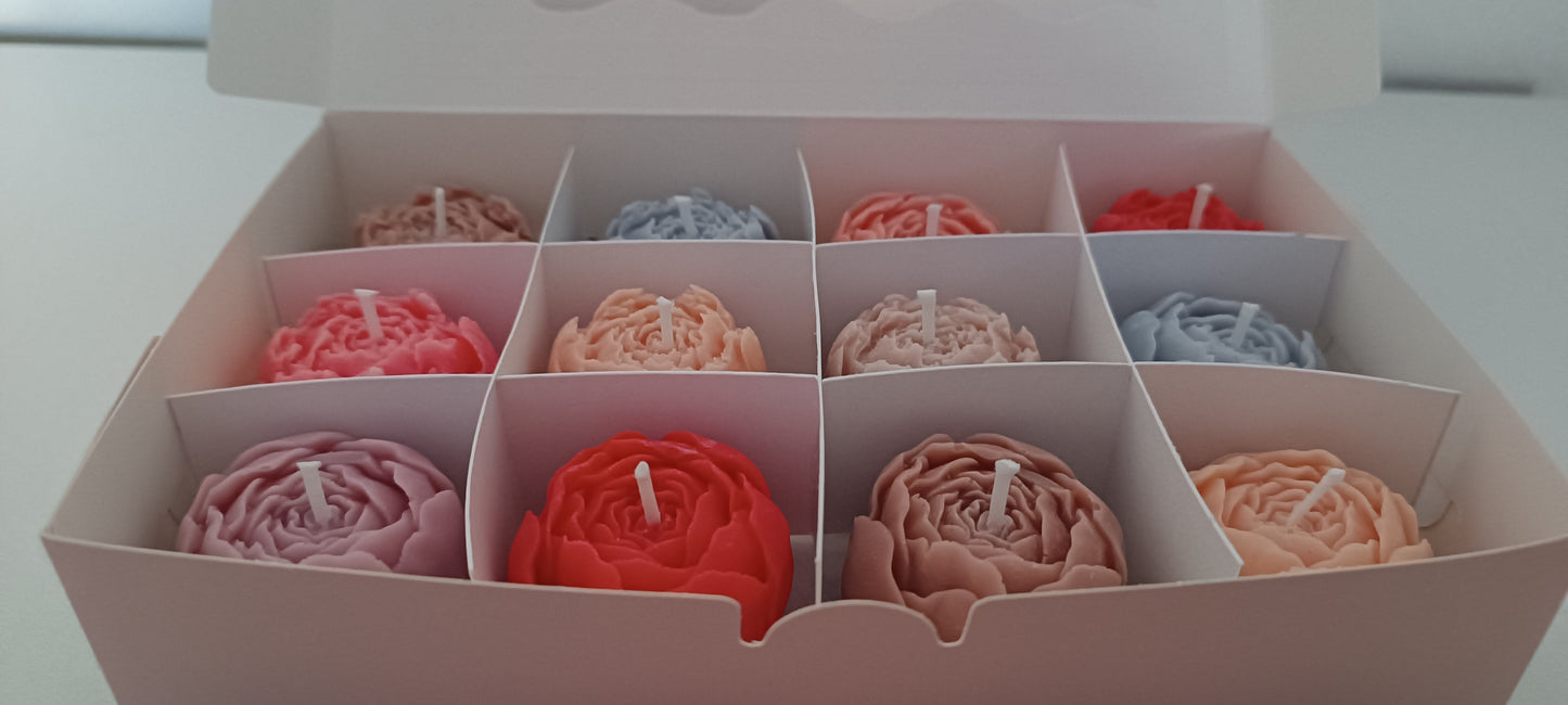 100% vegan candles gift box for home your decor ideas, beautiful peonies